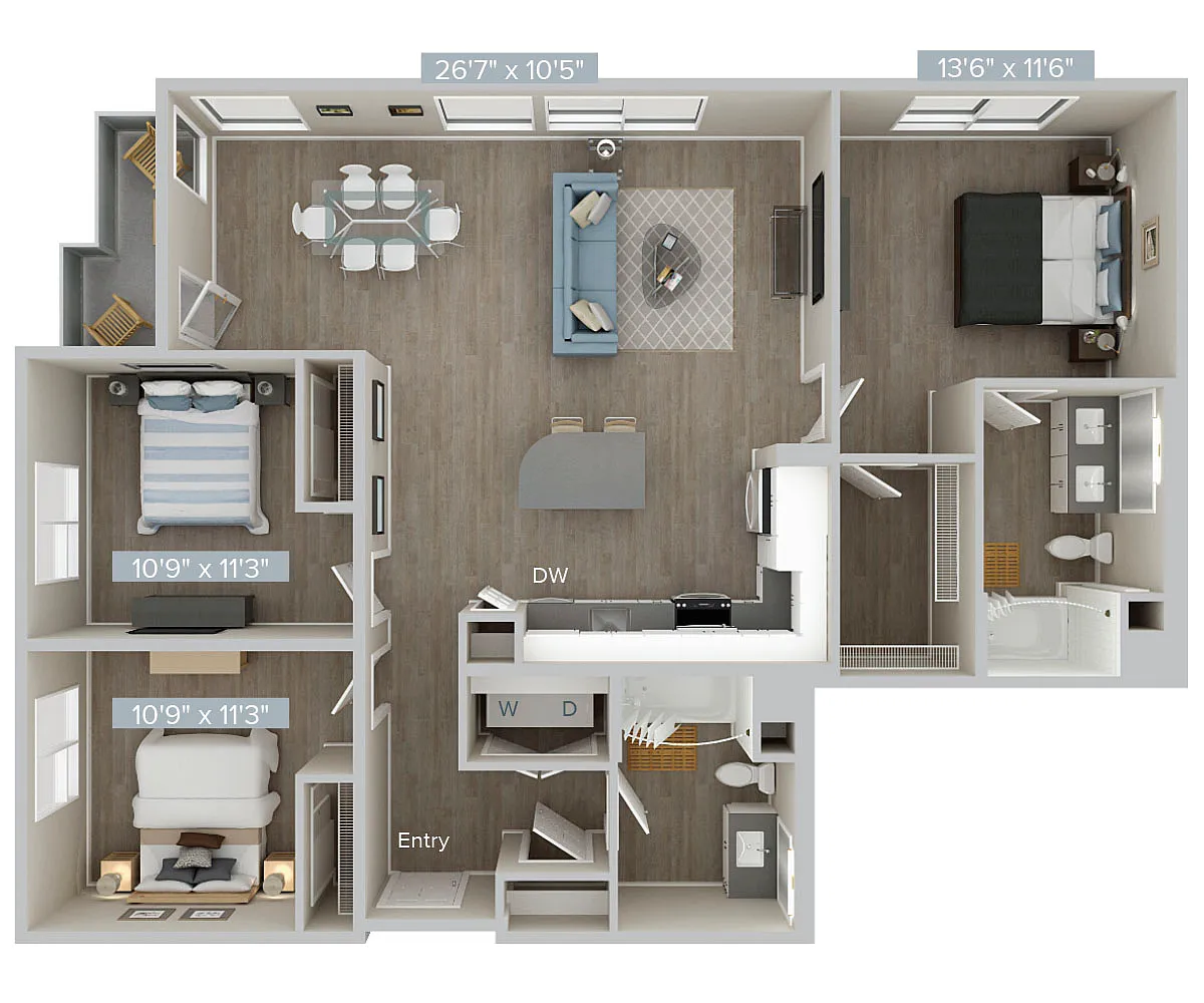 Floor plan C2U-C2S-1366