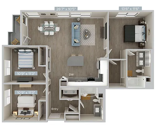 Floor plan C2U-C2S-1366