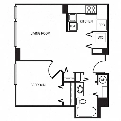 Floor plan Studio 560
