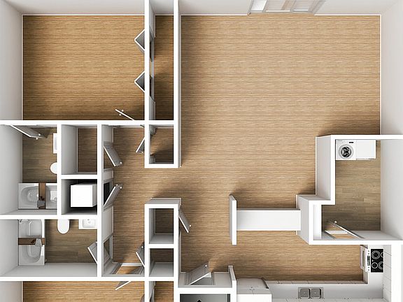 2 Bedroom 2 Bath Townhouse