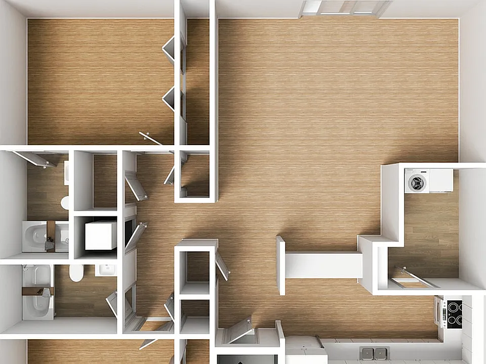2 Bedroom 2 Bath Townhouse