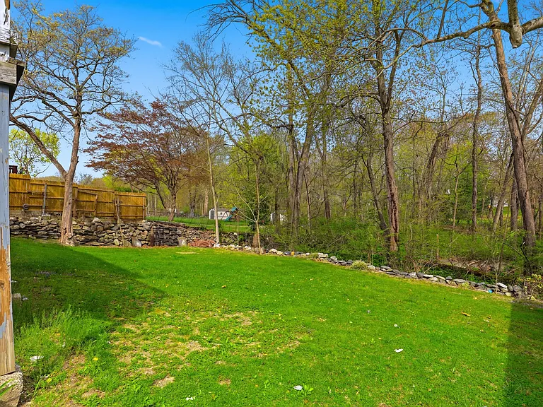 Beautiful backyard against a creek