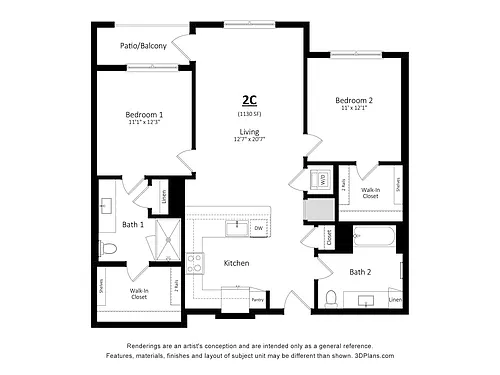 Floor plan 2C