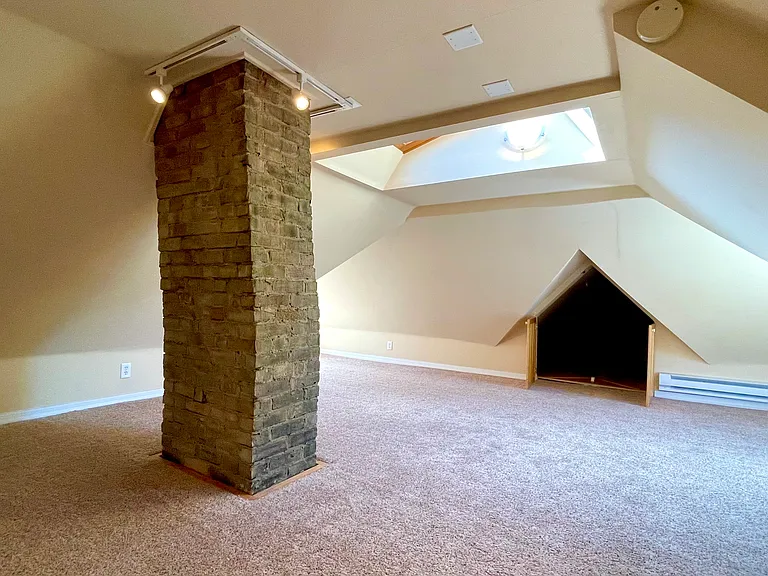 Finished attic space.