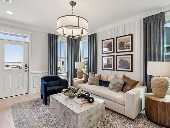 The living room of the Northgate by Brookfield Residential.