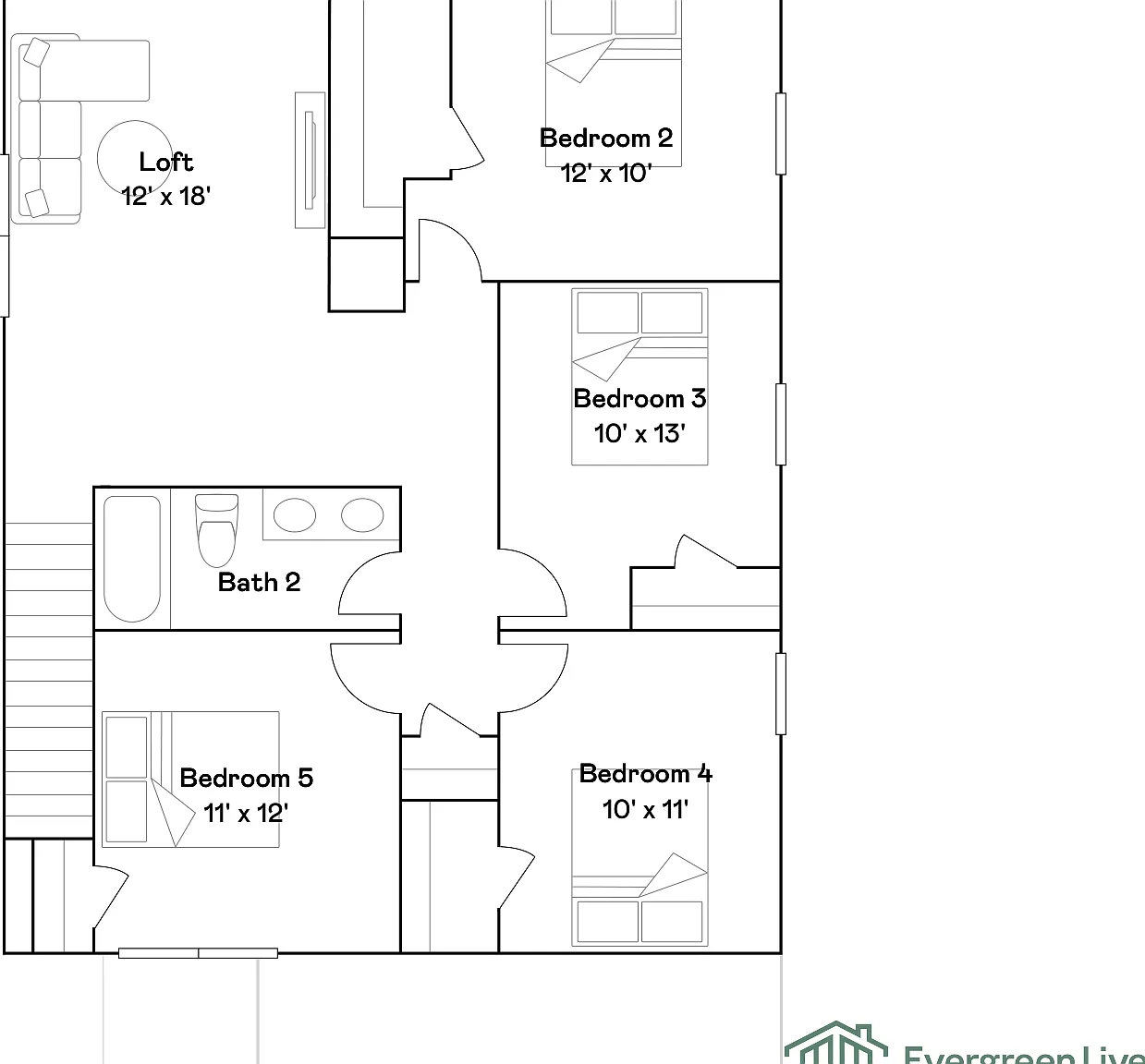 5 bed, 2.5 bath, 2307 sqft, $2,135 — Photo 4