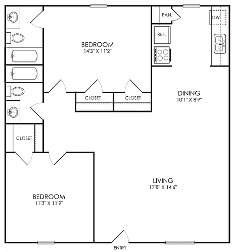Floor plan B3
