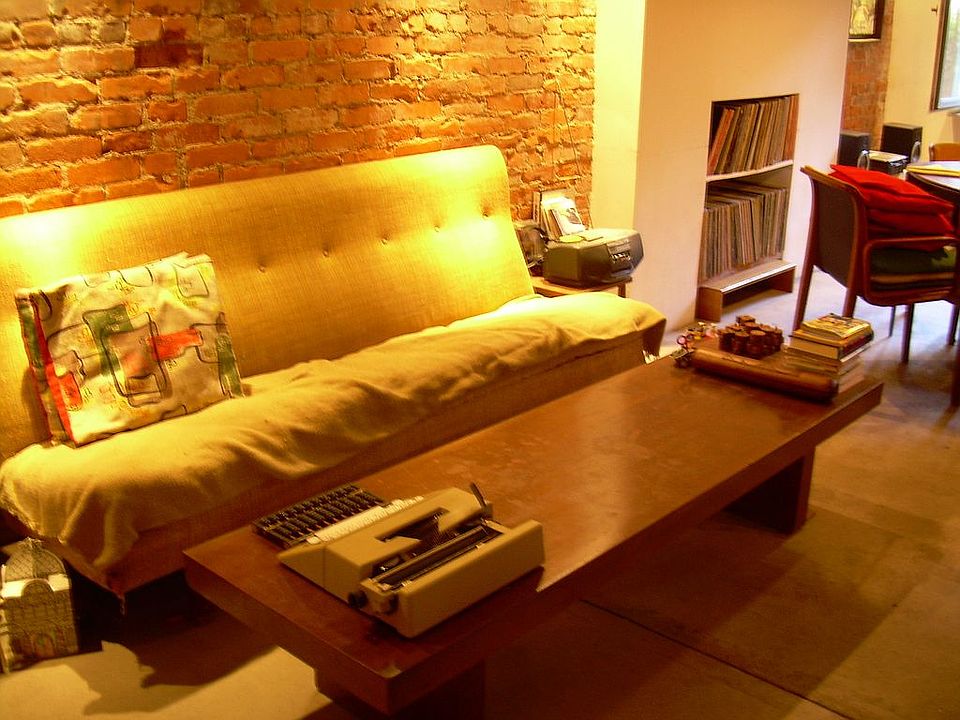 Living room in lower duplex