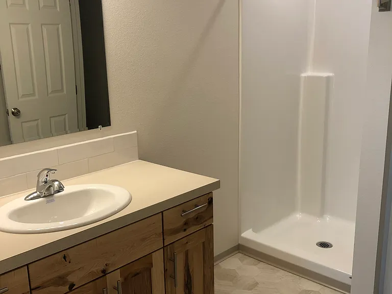 Master bathroom with separate toilet room
