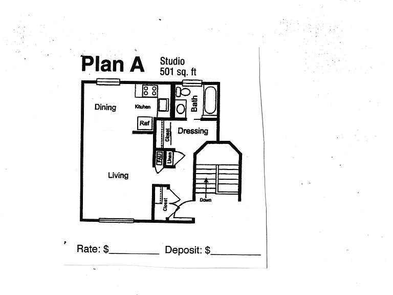 Studio Apartment Floor Plan Studio Apartment Floor Plan