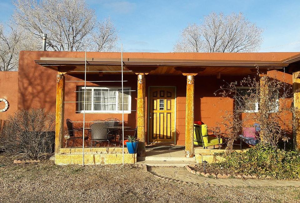 The front porch and door.