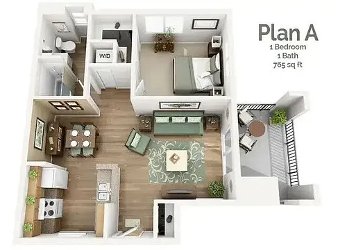 Floor plan Plan A North
