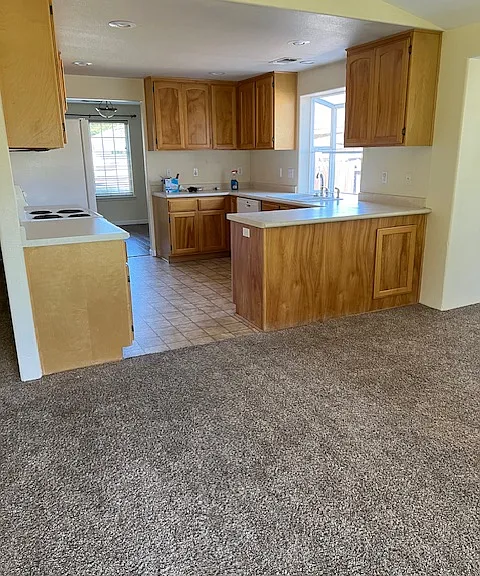 family room looking into kitchen