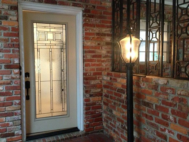 Craftsman style door entry