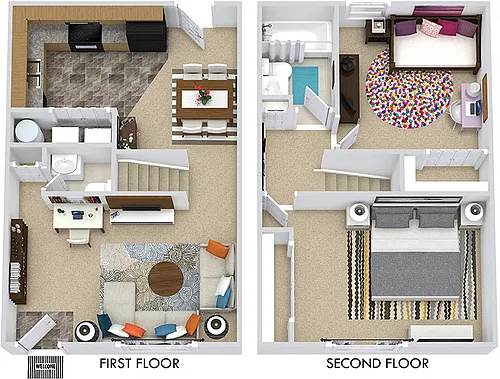 Floor plan Boxwood Townhome