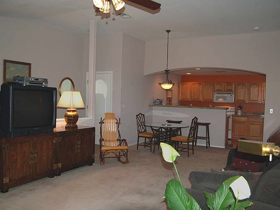 dining area open to kitchen