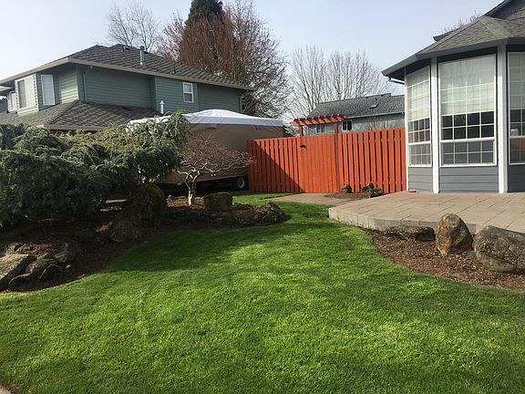 Front gate - new solid fence on entire property line