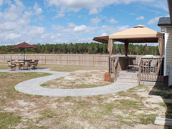 Decorative concrete patio