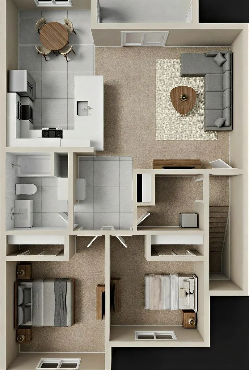 Floor plan 2X1 A