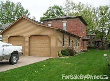Attached 2 car garage with heated floor