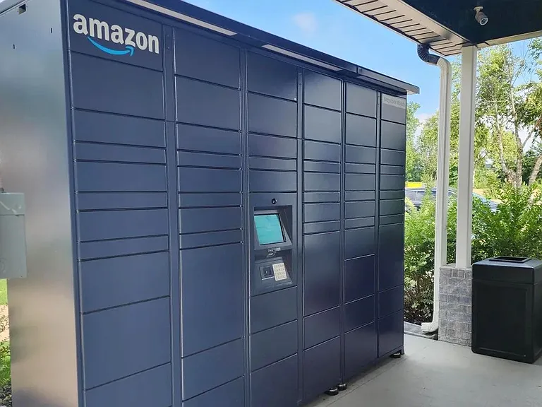 Experience the ease of Amazon lockers located outside, ensuring seamless package retrieval for our cherished residents, a touch of 24/7 convenience for your daily life.
