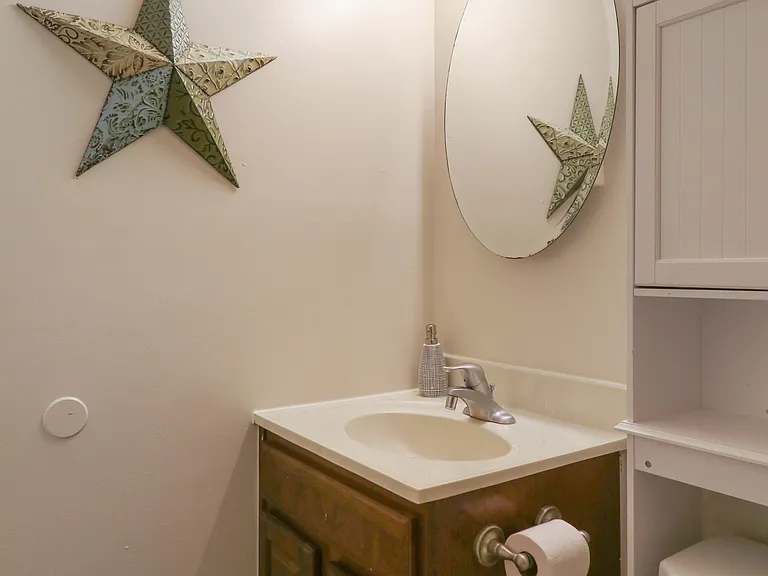 Small shared bathroom.