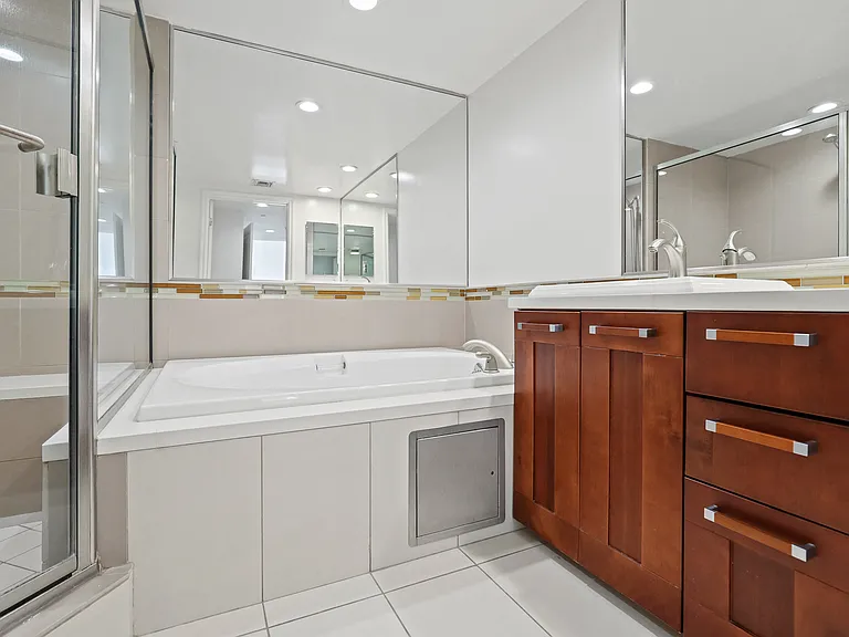 Large Bathroom with Cabinet Storage