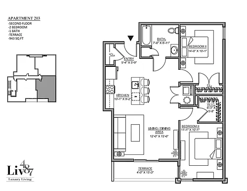Floor plan 203