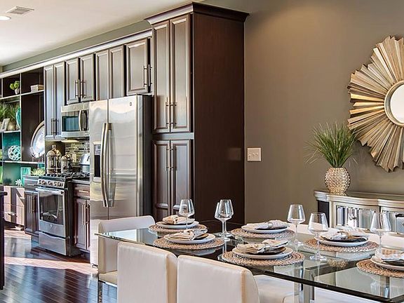 new townhouse kitchen dining room
