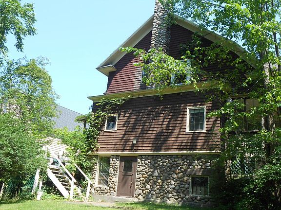 Back of house with private yard