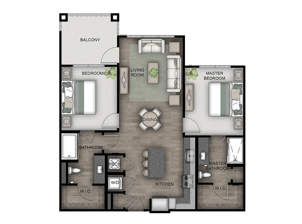 Floor plan Monroe