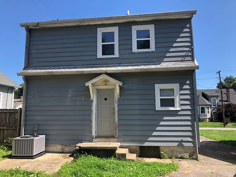 Back of house. New AC unit