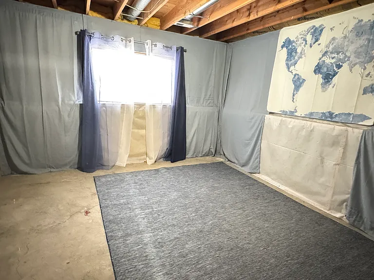 Basement Bedroom - Unfinished Basement