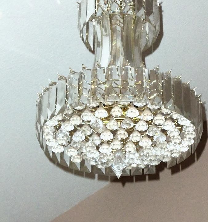 Chandelier in Living Room