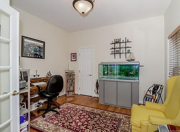 To the right of the entry f...