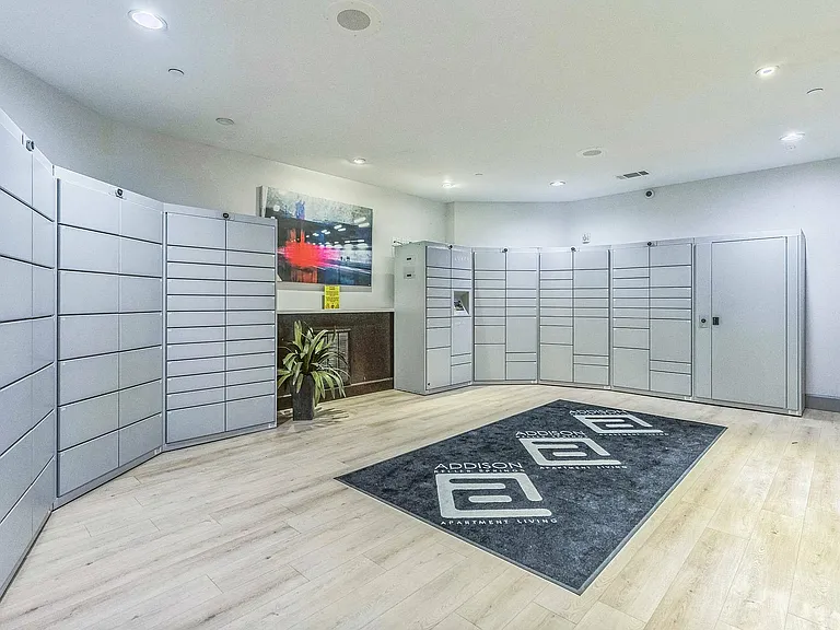 Convenient package lockers available 24/7 for residents
