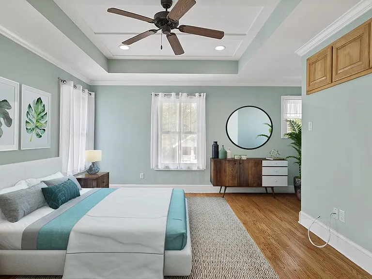 Bedroom 1. This image shows a virtually furnished space. Bedrooms come unfurnished.