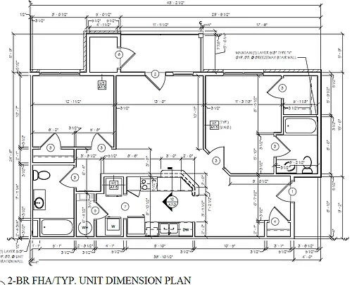 Floor plan Two Bedroom