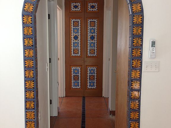 Hall arch Mexican tile