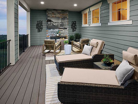 Example of Plan 4505 Primary Bedroom Deck