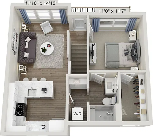 Floor plan The Carriage House