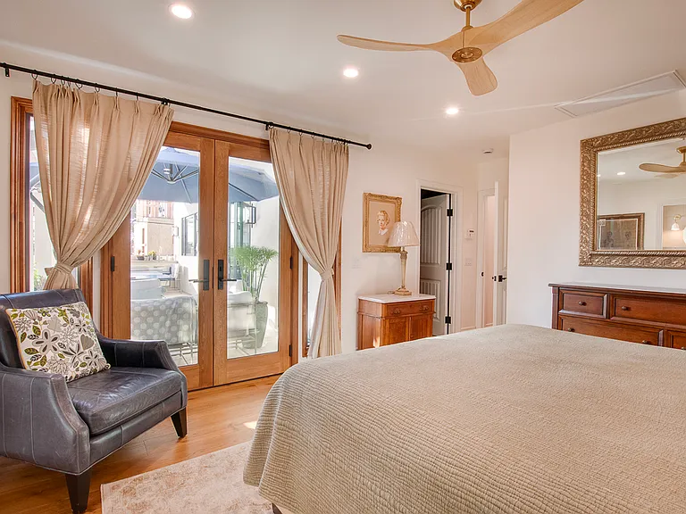 Primary Suite with French doors to private patio