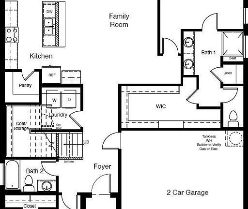 D.R. Horton Rio Rancho floorplan, 1st floor