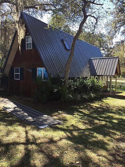 House/New roof, Lake in back