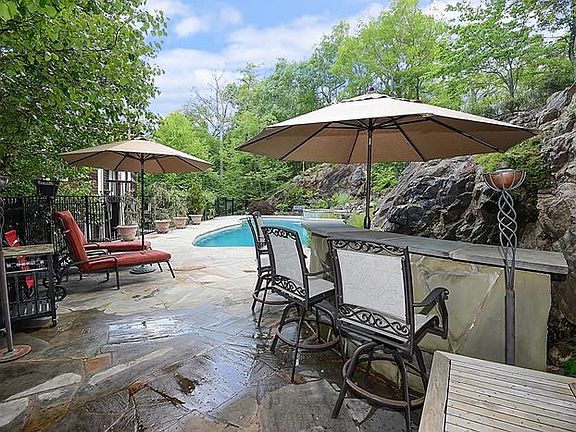 Pool and entertainment area