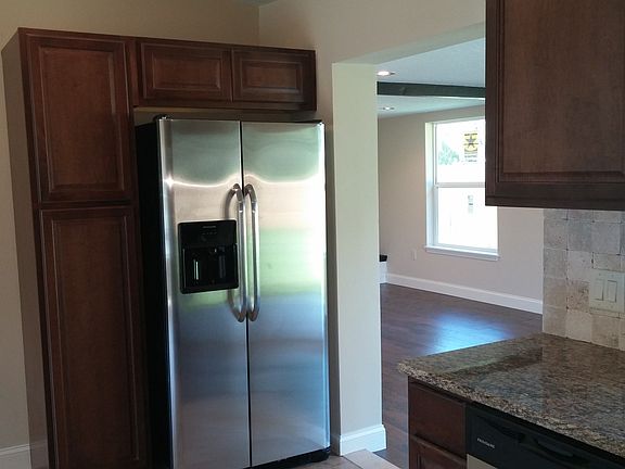 Built in pantry and fridge