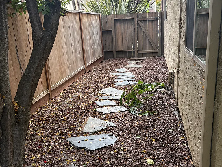 Side path (private for the townhouse)