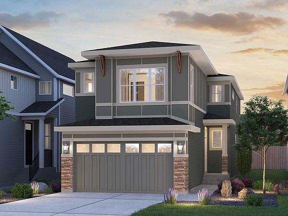 Purcell 24 Prairie rendering for Creekstone by Brookfield Residential in Calgary
