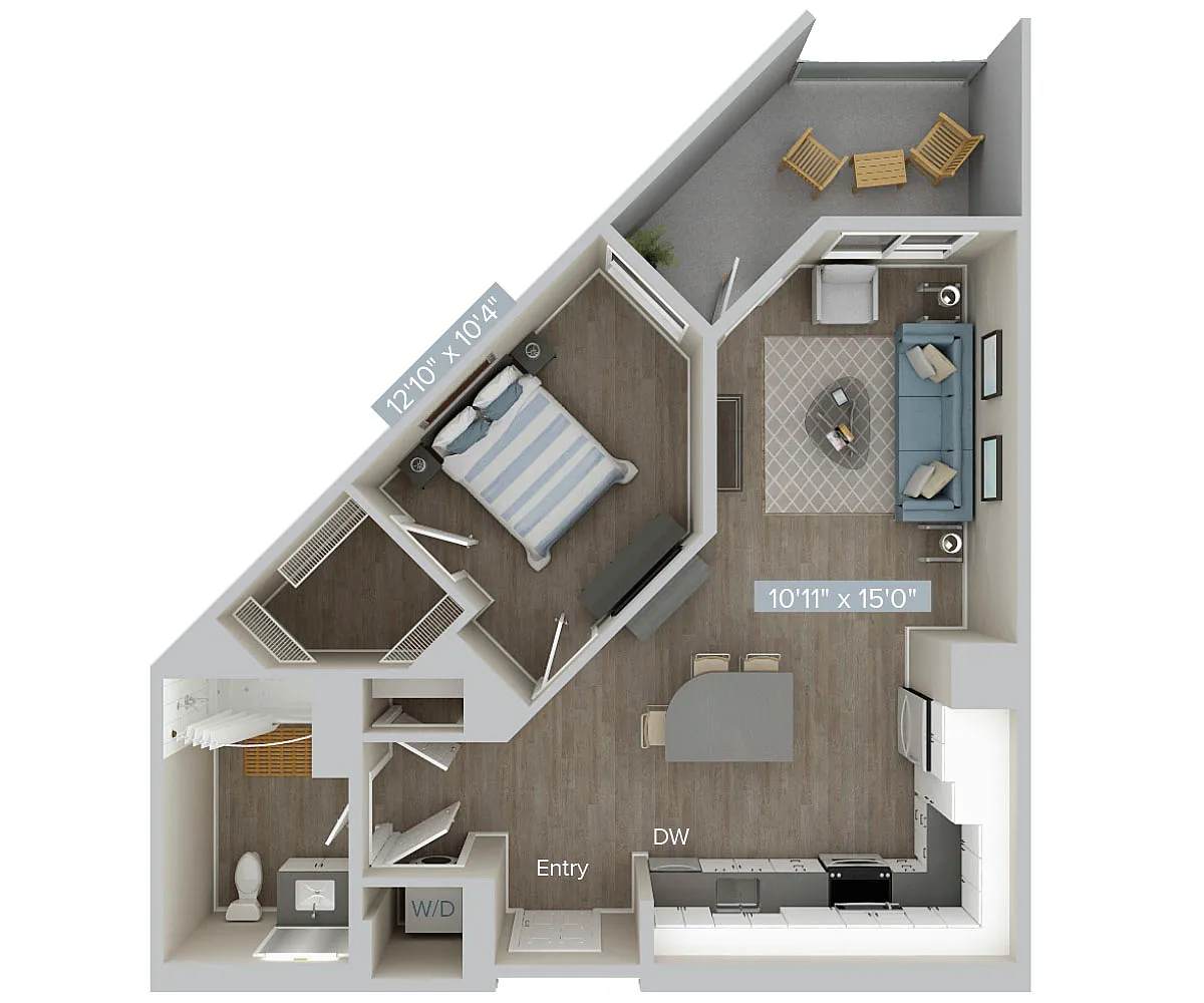 Floor plan A1U-688SF-388
