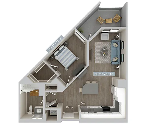 Floor plan A1U-688SF-388